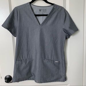 Figs Scrub Technical Collection Gray Top